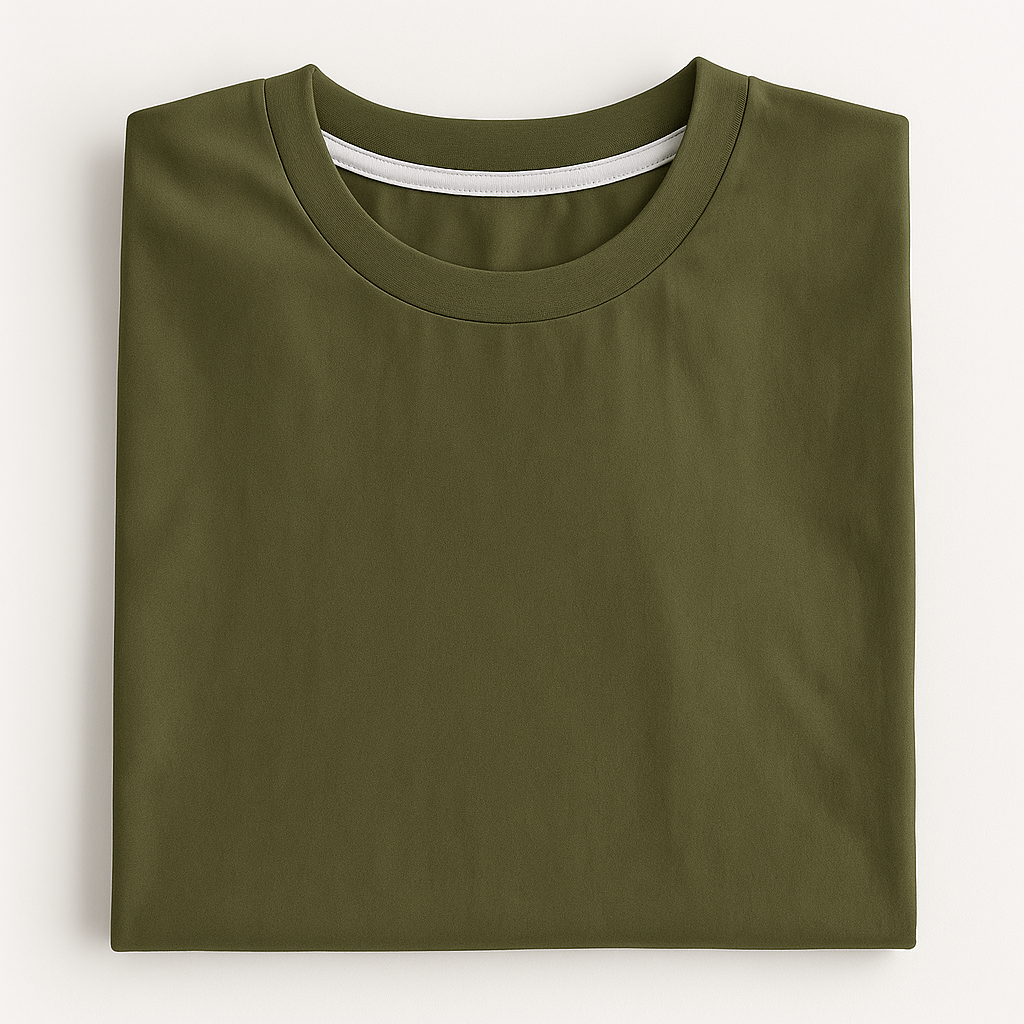 Olive Green Folded T-shirt