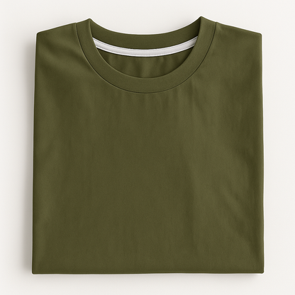 Olive Green Folded T-shirt